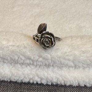 James Avery Silver Rose Ring
